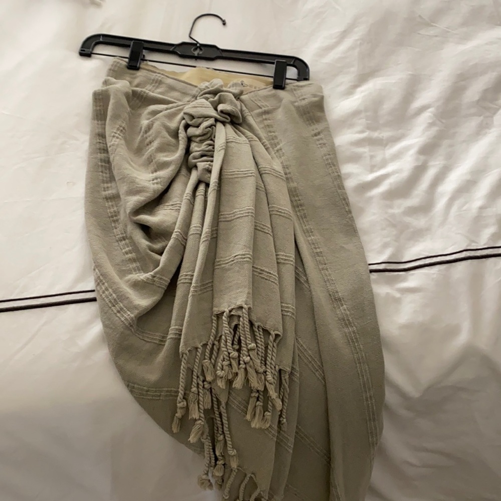 Light gray sarong skirt